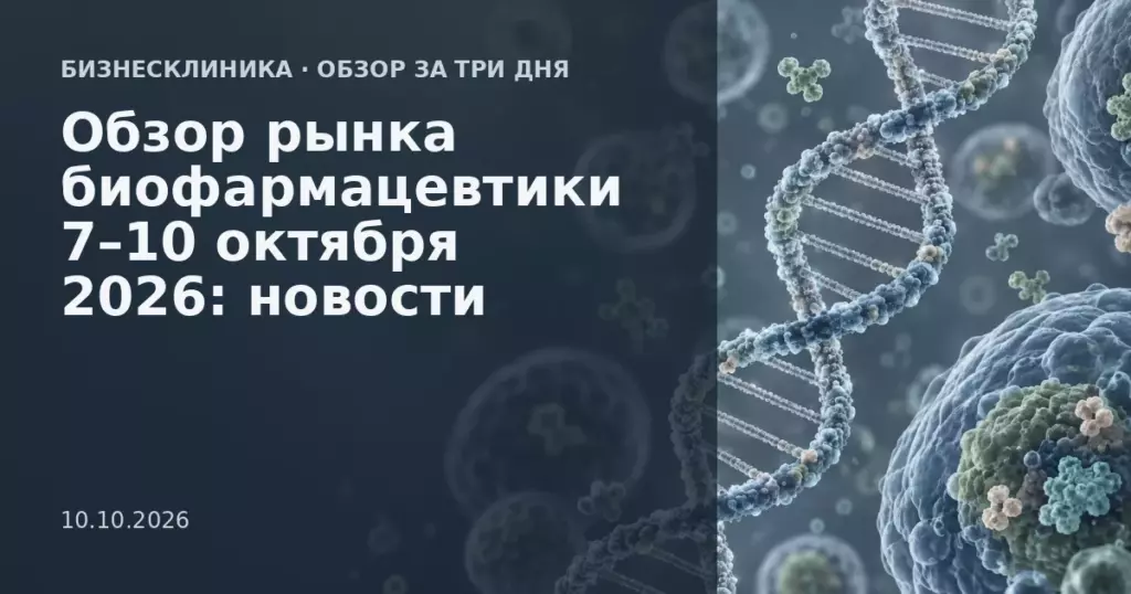 Итоги недели в секторе биофармацевтики: 7–10 октября 2026 года